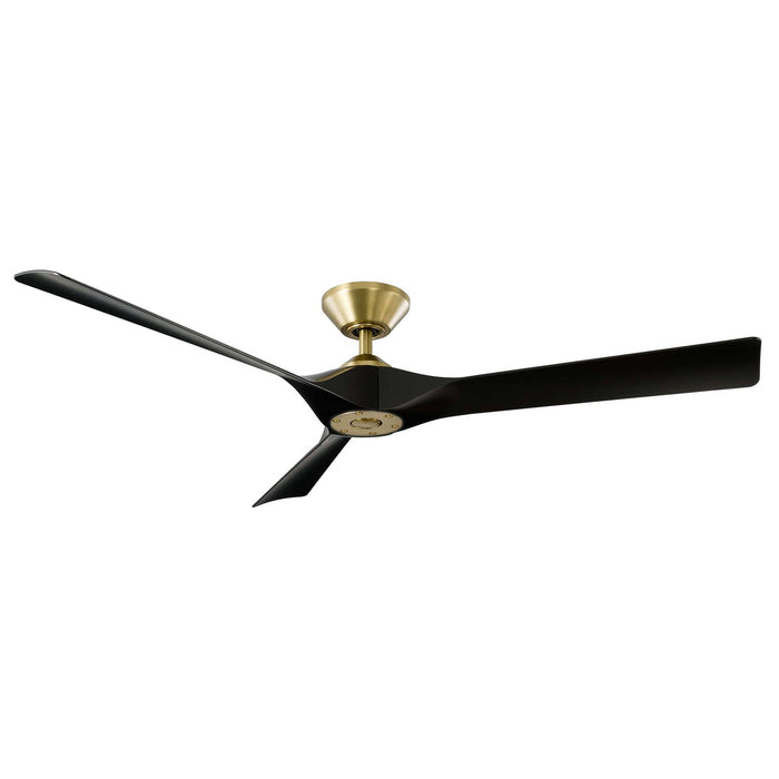 Modern Forms Fans FR-W2204-58-SB/MB 58" Ceiling Fan, Soft Brass/Matte Black