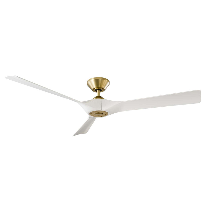 Modern Forms Fans FR-W2204-58-SB/MW 58" Ceiling Fan, Soft Brass/Matte White