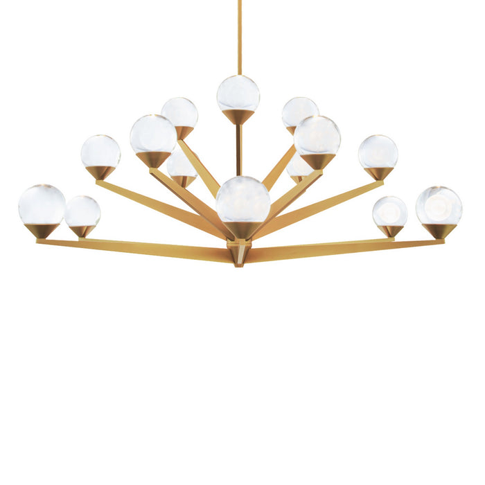 Modern Forms PD-82042-AB LED Chandelier, Aged Brass