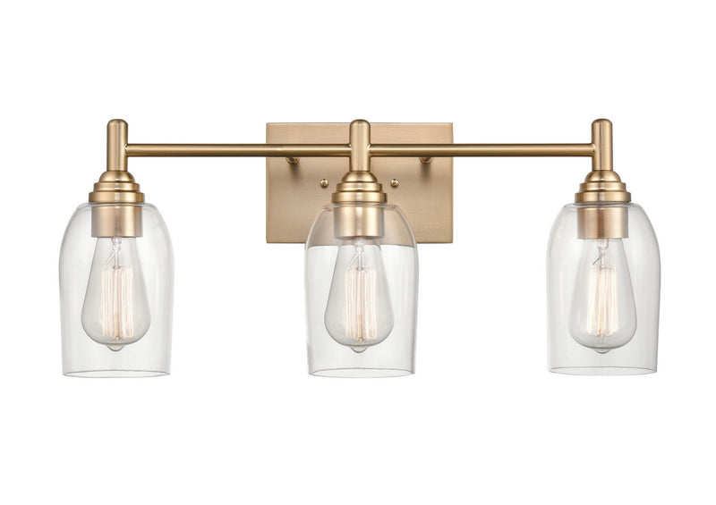 Millennium 4993-MG Three Light Vanity, Modern Gold