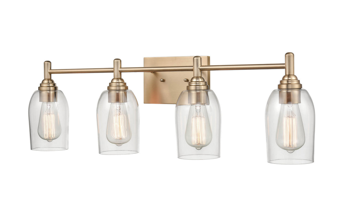 Millennium 4994-MG Four Light Vanity, Modern Gold
