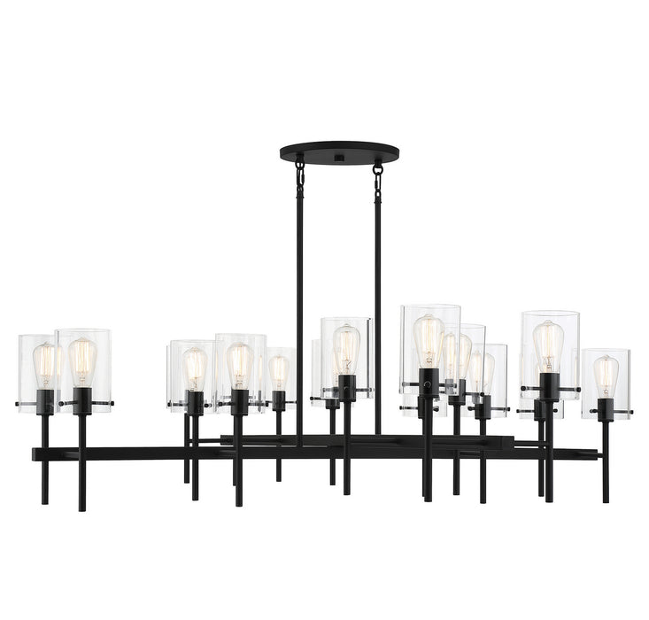 Savoy House 1-1800-16-89 16 Light Chandelier, Matte Black