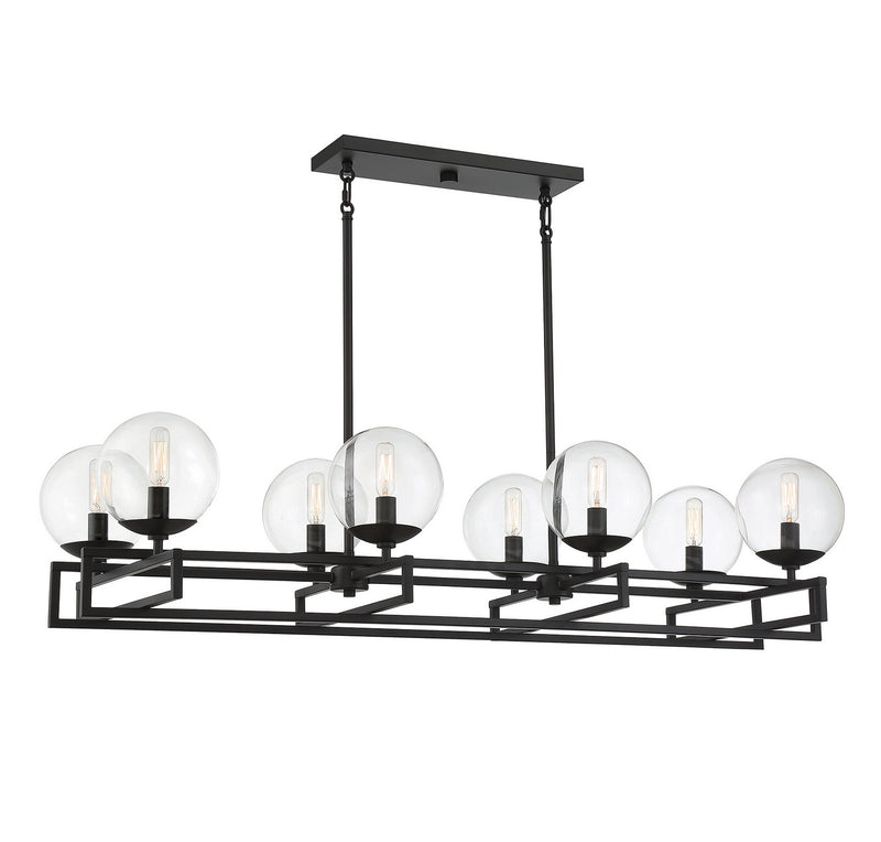 Savoy House 1-1862-8-89 Eight Light Chandelier, Matte Black