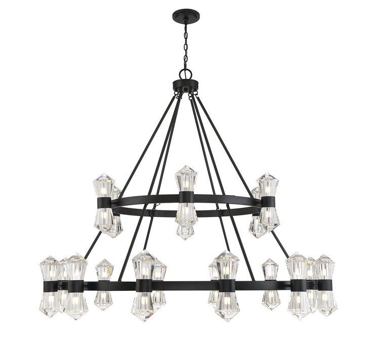 Savoy House 1-1938-36-89 LED Chandelier, Matte Black
