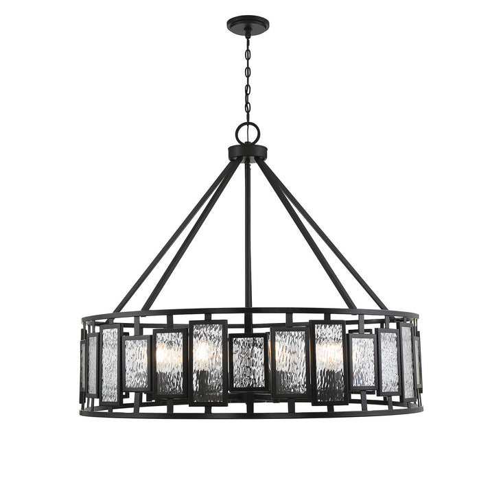 Savoy House 1-1943-10-89 Ten Light Chandelier, Matte Black