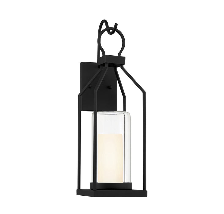 Savoy House 5-1985-BK One Light Outdoor Wall Lantern, Matte Black