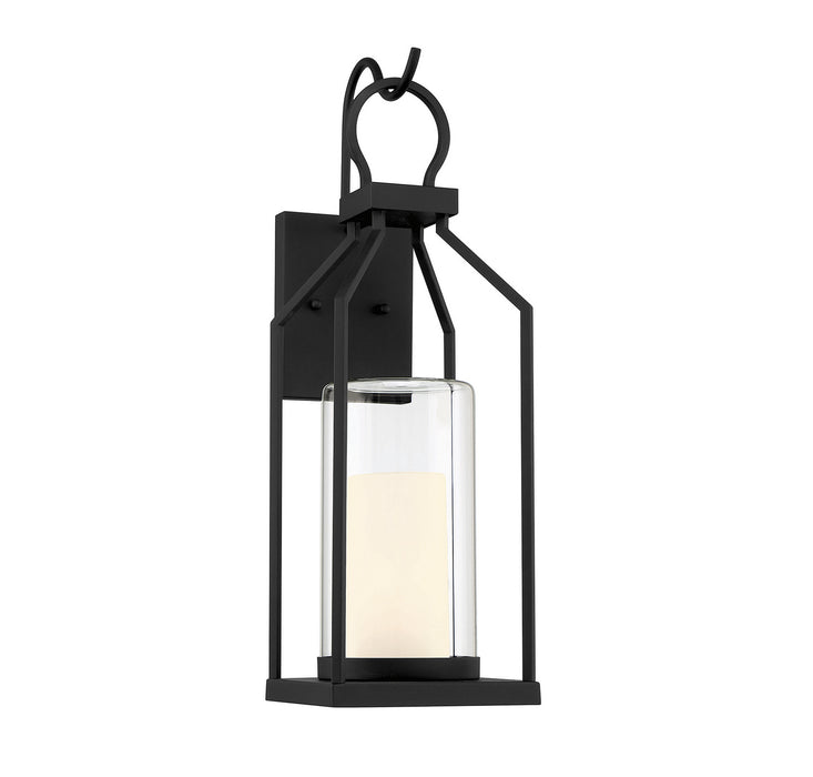 Savoy House 5-1986-BK One Light Outdoor Wall Lantern, Matte Black