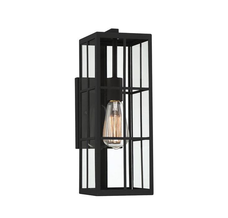 Savoy House 5-1989-BK One Light Outdoor Wall Lantern, Matte Black