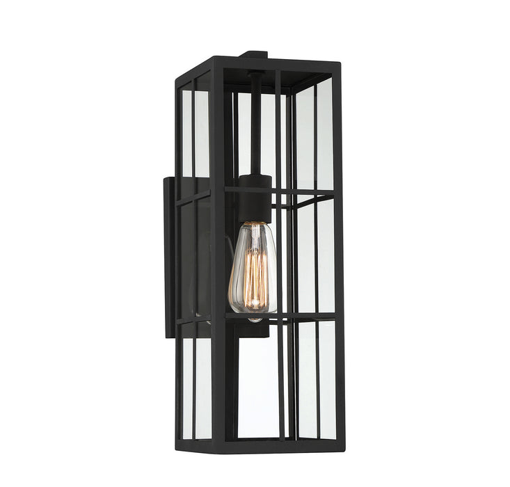 Savoy House 5-1990-BK One Light Outdoor Wall Lantern, Matte Black