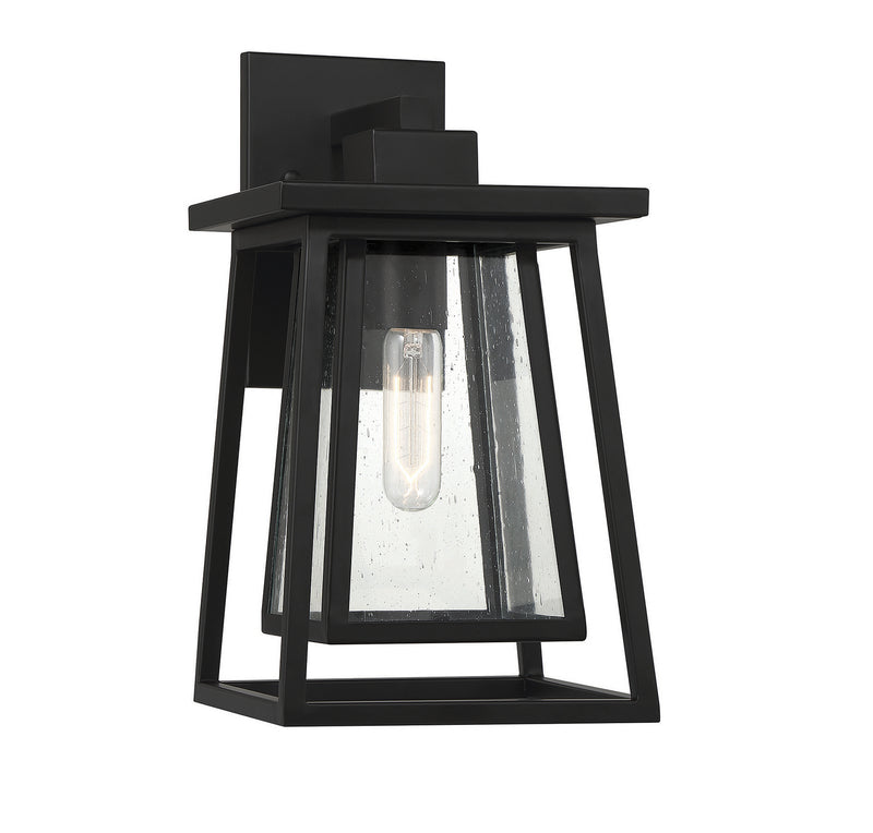 Savoy House 5-2021-BK One Light Outdoor Wall Lantern, Matte Black
