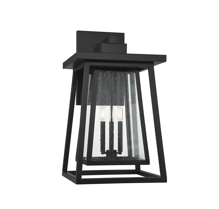 Savoy House 5-2023-BK Three Light Outdoor Wall Lantern, Matte Black