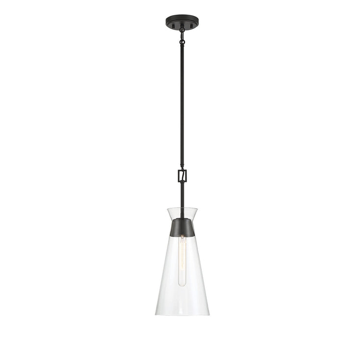 Savoy House 7-1831-1-89 One Light Pendant, Matte Black