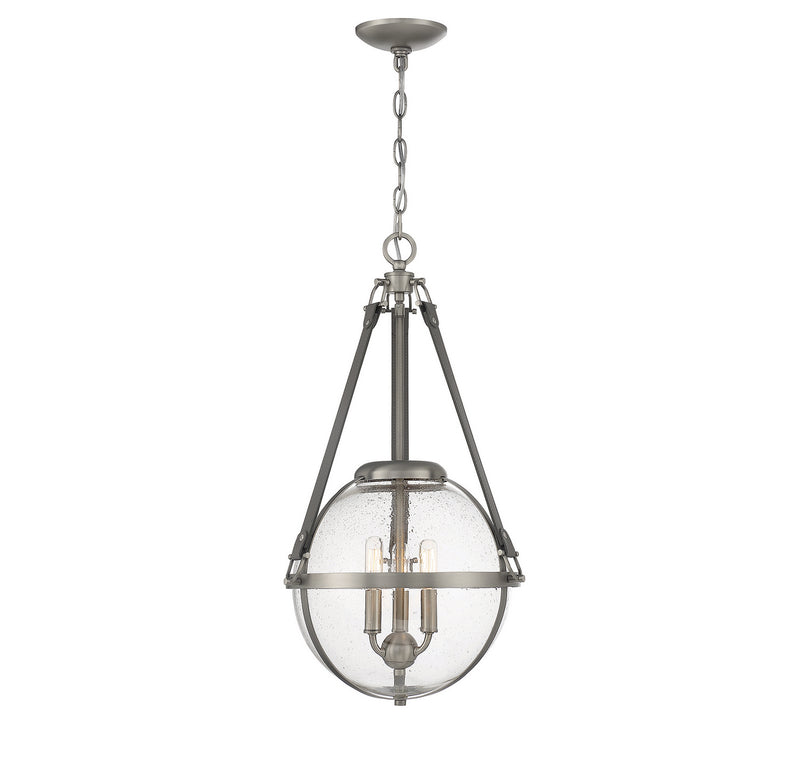 Savoy House 7-1837-3-154 Three Light Pendant, Antique Nickel