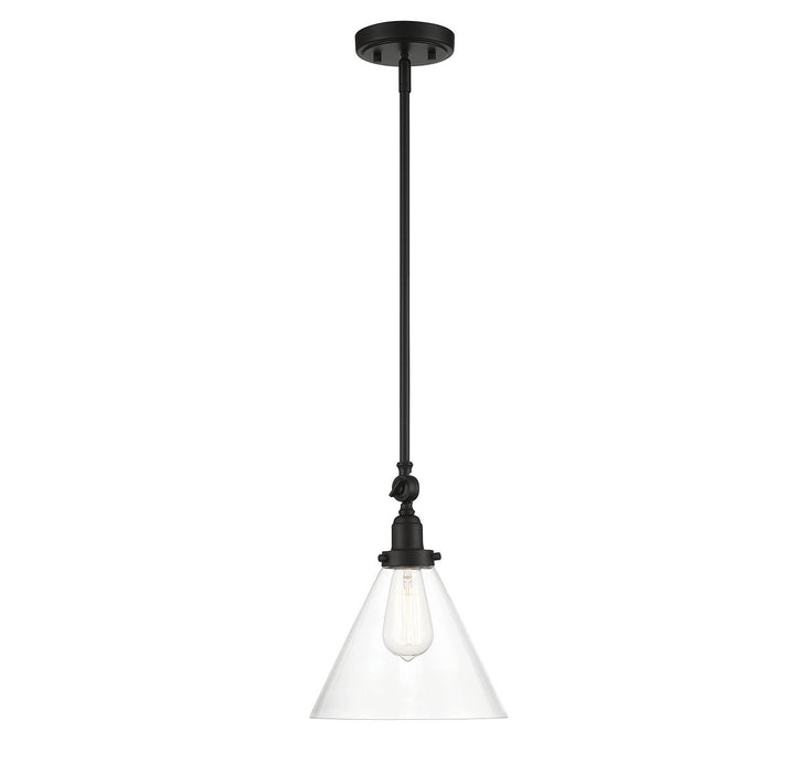 Savoy House 7-9132-1-89 One Light Pendant, Matte Black