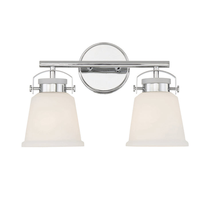 Savoy House 8-1627-2-11 Two Light Bathroom Vanity, Polished Chrome