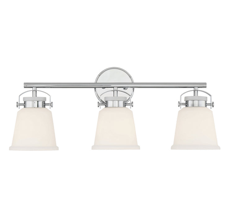 Savoy House 8-1627-3-11 Three Light Bathroom Vanity, Polished Chrome