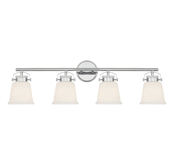 Savoy House 8-1627-4-11 Four Light Bathroom Vanity, Polished Chrome