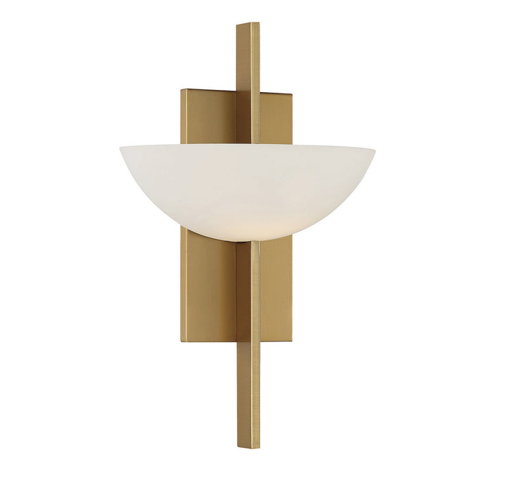 Savoy House 9-1615-1-322 One Light Wall Sconce, Warm Brass