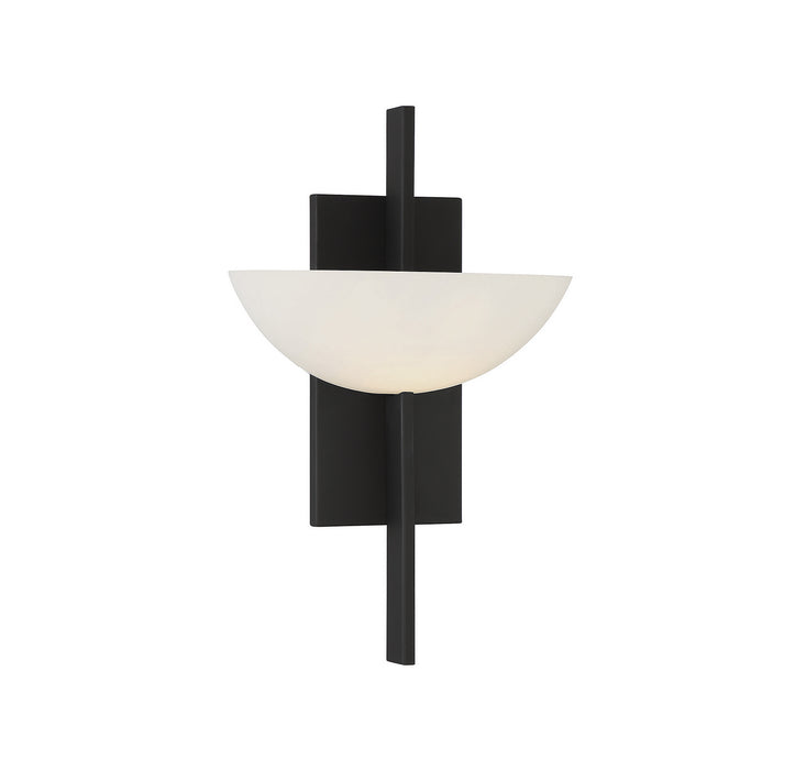 Savoy House 9-1615-1-89 One Light Wall Sconce, Matte Black