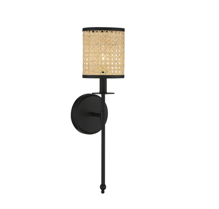 Savoy House 9-1649-1-89 One Light Wall Sconce, Matte Black