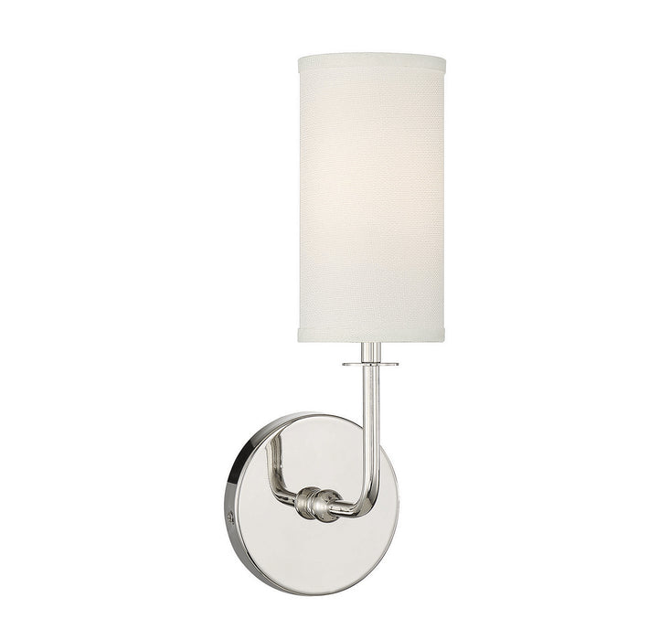 Savoy House 9-1755-1-109 One Light Wall Sconce, Polished Nickel