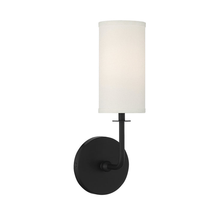 Savoy House 9-1755-1-89 One Light Wall Sconce, Matte Black