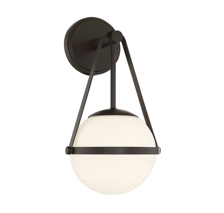 Savoy House 9-1911-1-89 One Light Wall Sconce, Matte Black