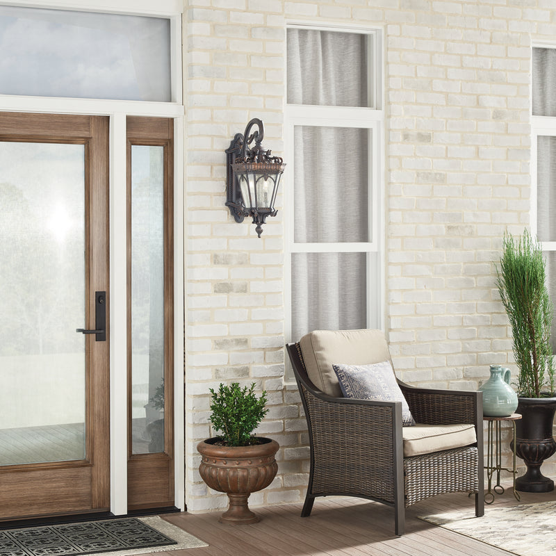 Kichler 9558LD Three Light Outdoor Post Mount, Londonderry