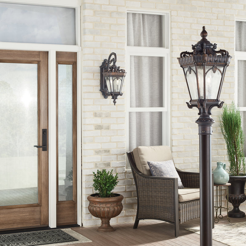 Kichler 9558LD Three Light Outdoor Post Mount, Londonderry