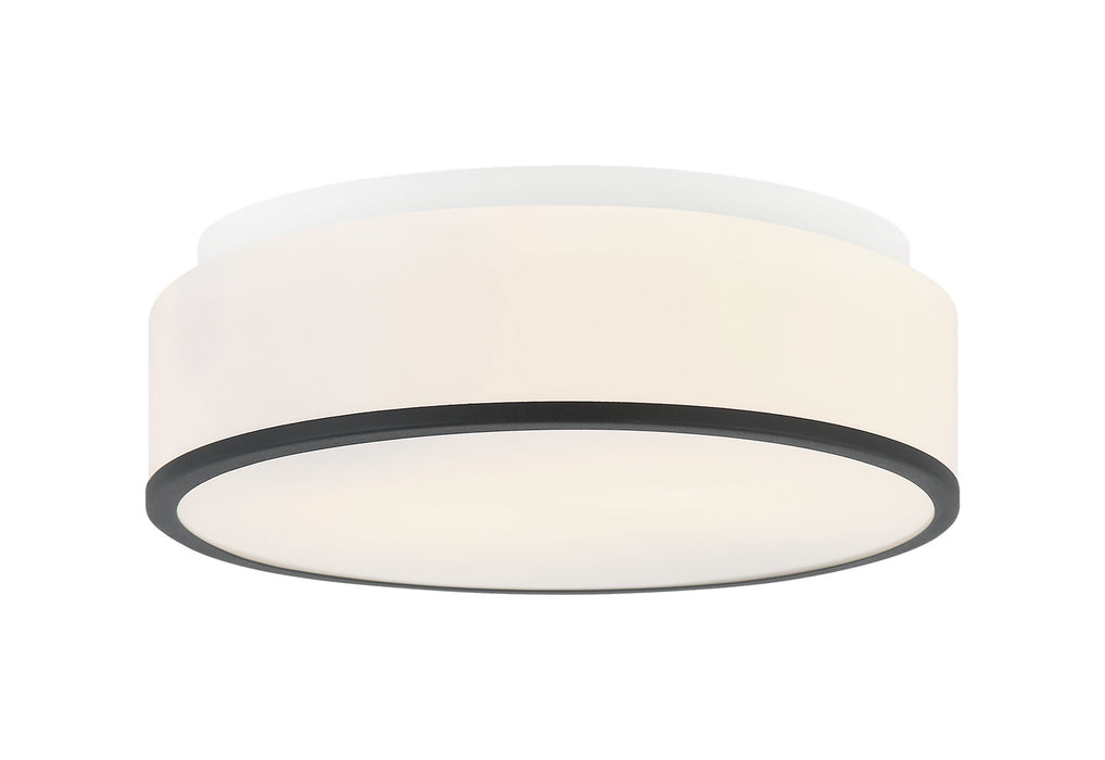Matteo Lighting M15802MB Two Light Ceiling Mount, Matte Black