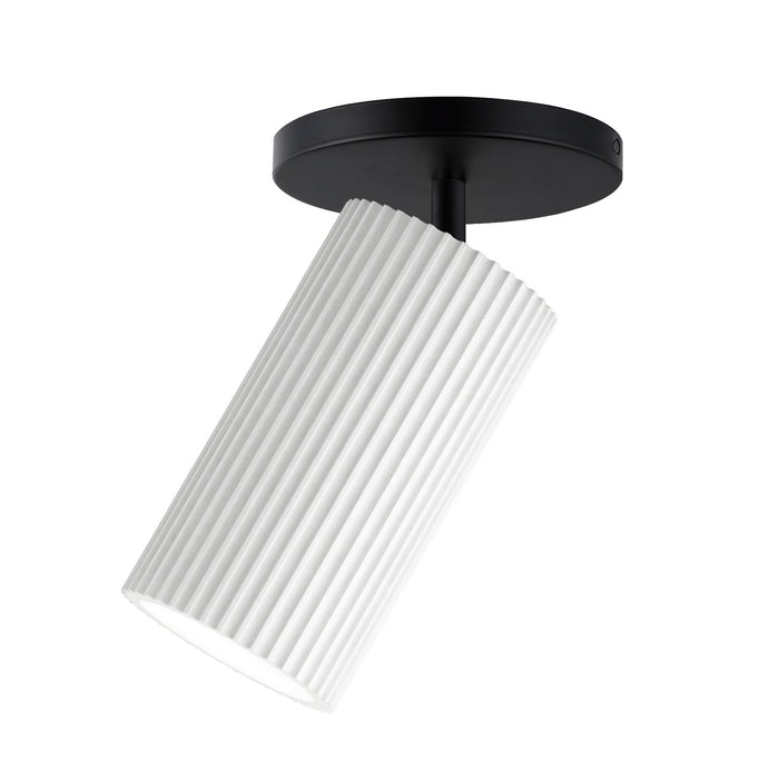 ET2 E25039-WTBK LED Wall Sconce / Flush Mount, White / Black