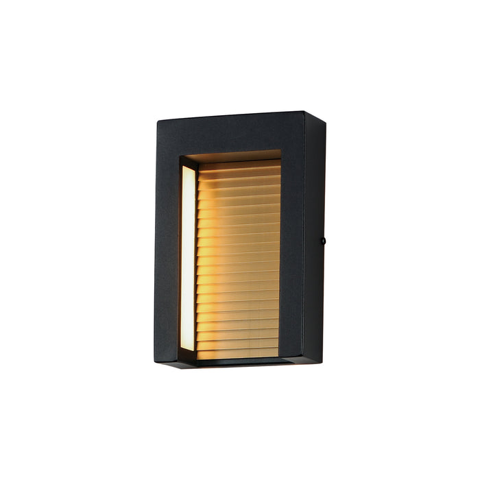 ET2 E30102-BKGLD LED Outdoor Wall Sconce, Black / Gold