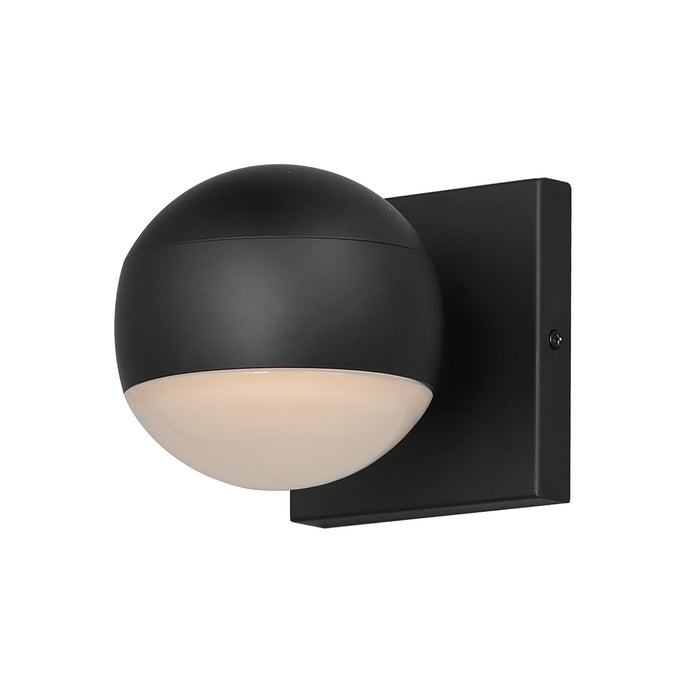 ET2 E30165-10BK LED Outdoor Wall Sconce, Black