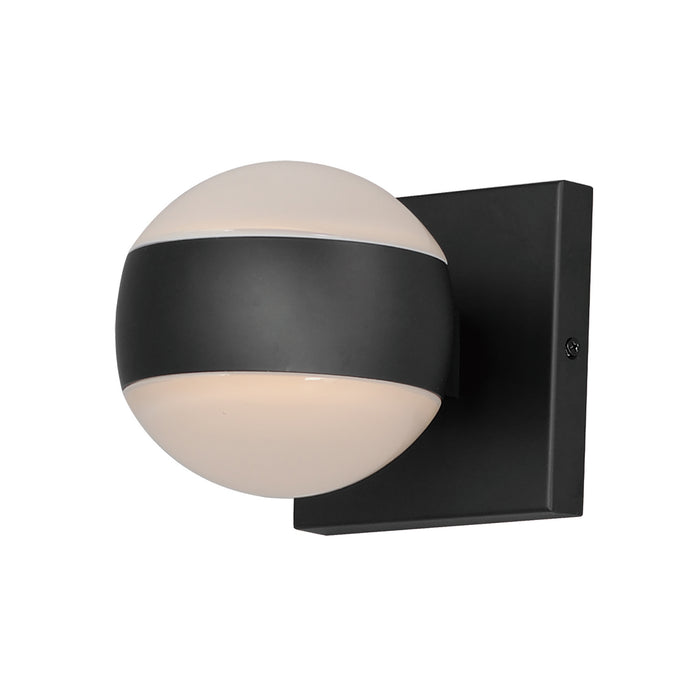 ET2 E30175-10BK LED Outdoor Wall Sconce, Black