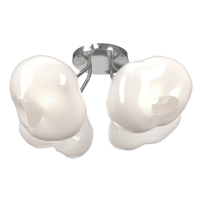 Hubbardton Forge 121370-SKT-85-FD0710 Four Light Semi-Flush Mount, Sterling