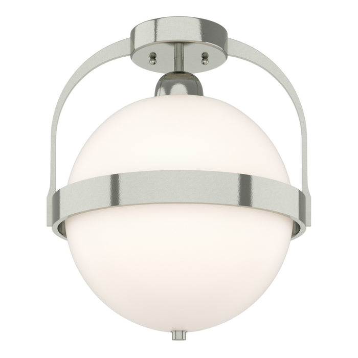 Hubbardton Forge 121380-SKT-85-GG0720 One Light Semi-Flush Mount, Sterling