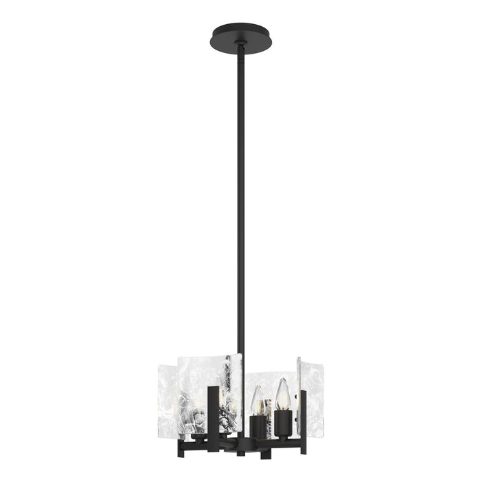 Hubbardton Forge 131060-SKT-MULT-10-YR0719 Four Light Semi-Flush/Pendant, Black