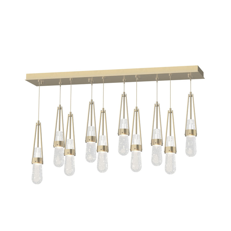 Hubbardton Forge 131200-SKT-STND-86-YG0434 LED Pendant, Modern Brass