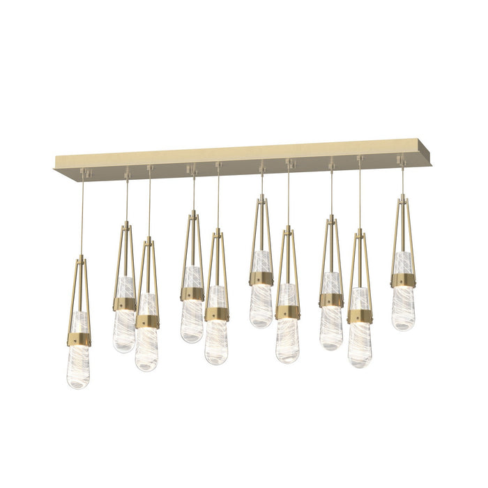 Hubbardton Forge 131200-SKT-STND-86-YJ0434 LED Pendant, Modern Brass