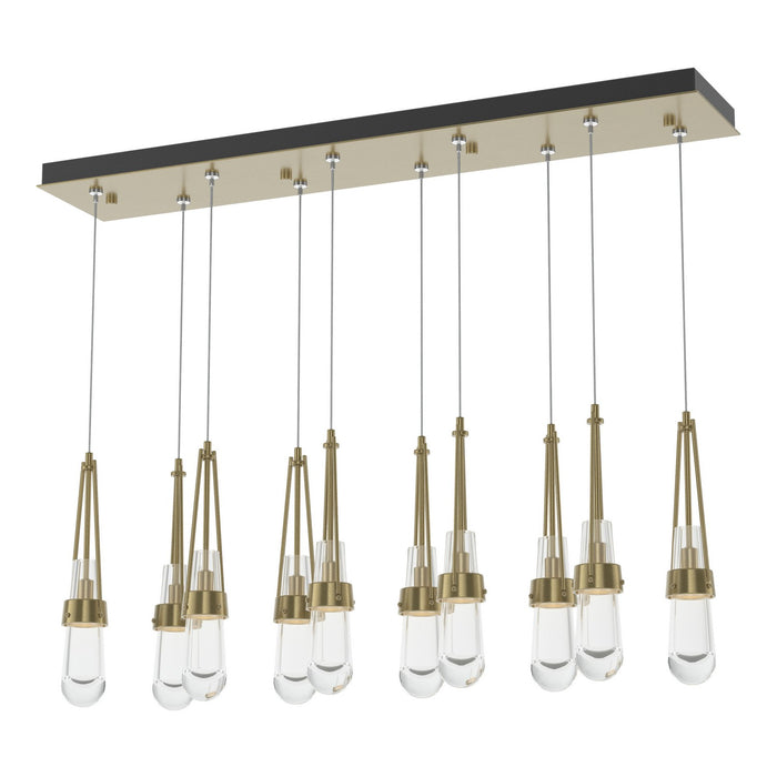 Hubbardton Forge 131207-SKT-STND-86-ZM0434 LED Pendant, Modern Brass
