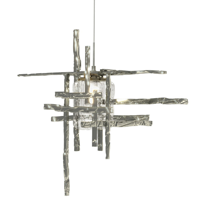 Hubbardton Forge 161184-SKT-STND-85-II0728 One Light Mini Pendant, Sterling