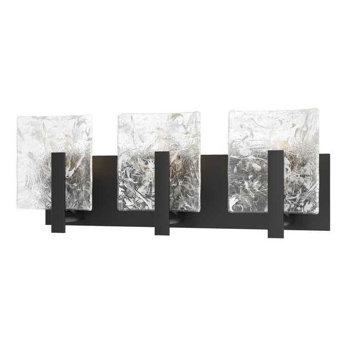 Hubbardton Forge 201312-SKT-10-YR0719 Three Light Bath Sconce, Black