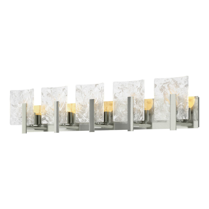 Hubbardton Forge 201313-SKT-85-YR0719 Five Light Bath Sconce, Sterling