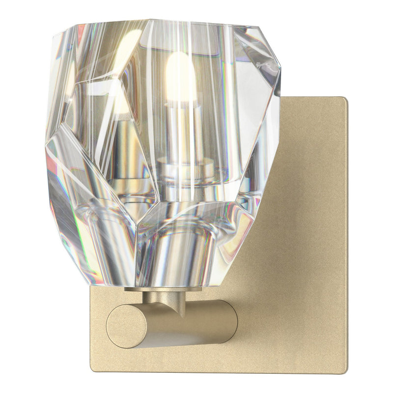 Hubbardton Forge 201320-SKT-84-CR One Light Bath Sconce, Soft Gold