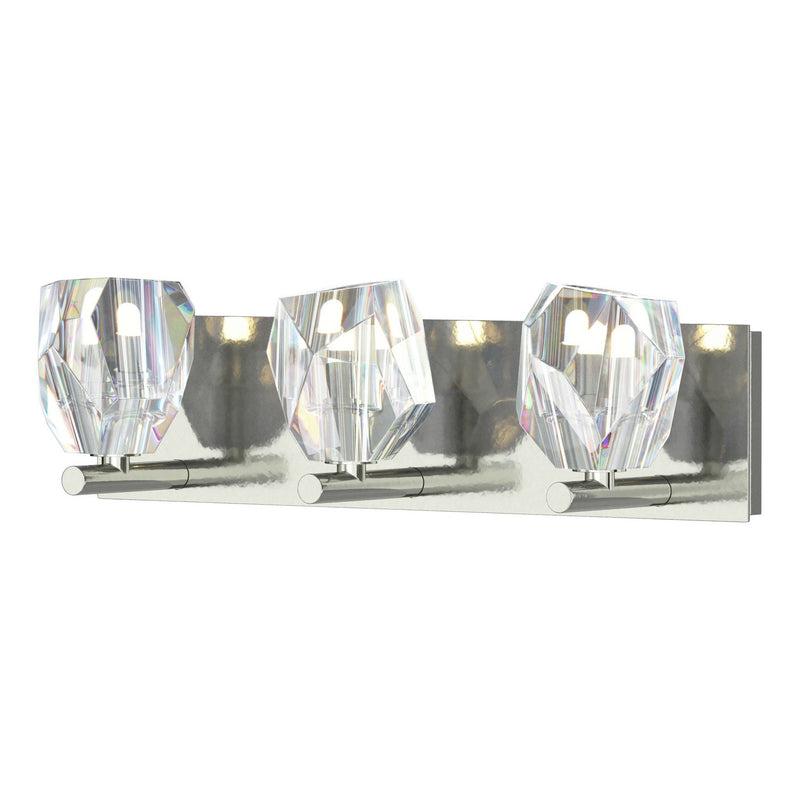Hubbardton Forge 201322-SKT-85-CR Three Light Bath Sconce, Sterling