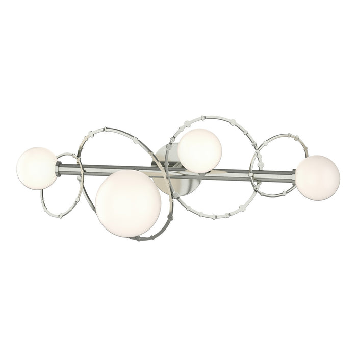 Hubbardton Forge 201361-SKT-85-GG0712 Four Light Bath Sconce, Sterling