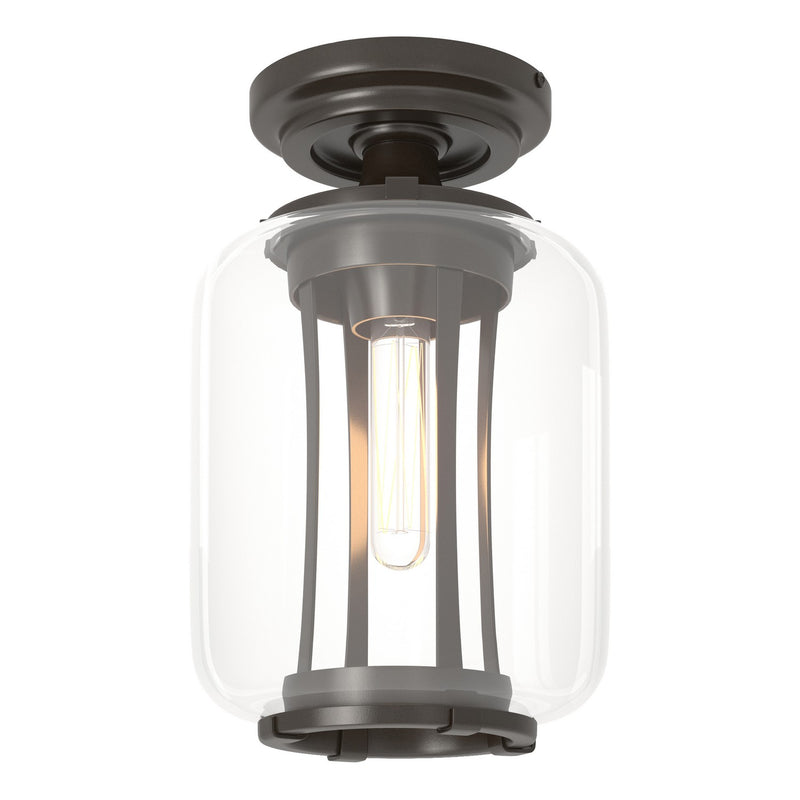 Hubbardton Forge 352551-SKT-14-ZM0723 One Light Outdoor Semi-Flush Mount, Coastal Oil Rubbed Bronze