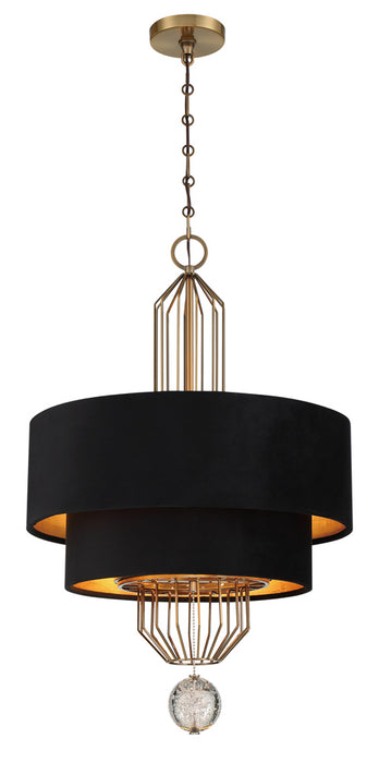 Metropolitan N7338-790 Eight Light Pendant, Aged Antique Brass