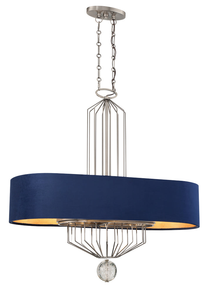 Metropolitan N7339-889 Eight Light Island Pendant, Aged Antique Nickel
