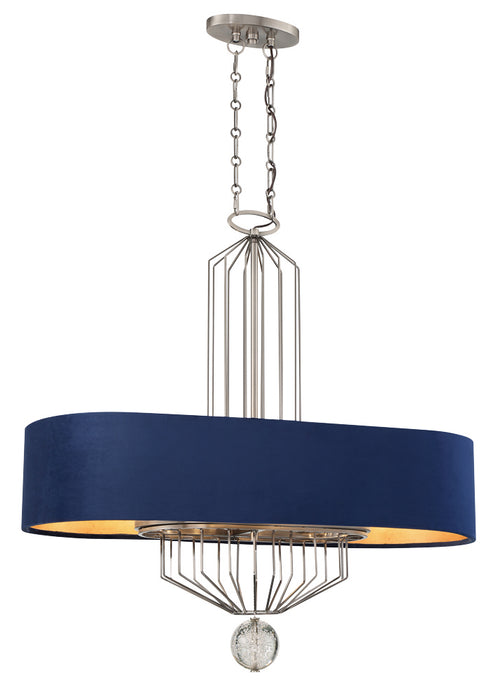 Metropolitan N7339-889 Eight Light Island Pendant, Aged Antique Nickel